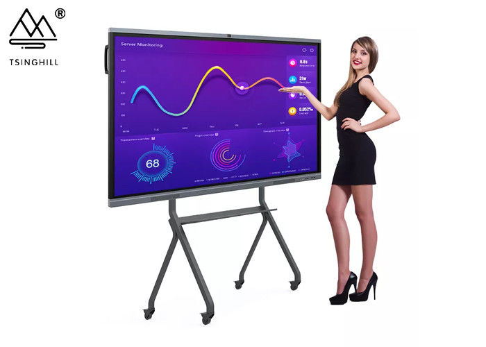 Black TV Touch Screen 55 Inch Smart Interactive Whiteboard 240V
