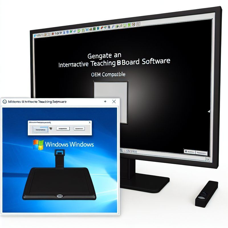 Interactive Teaching Board Software Compatible with All Windows Black or OEM Compatible
